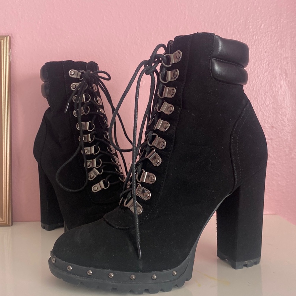 Lace Up Combat Boots